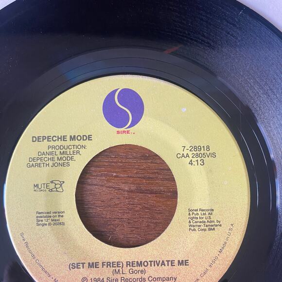 Depeche Mode Master & Servant 45 RPM Single US Vinyl Mute Sire Records Good+ - Picture 7 of 9